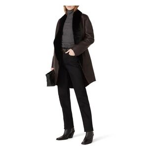 Victor Alfaro Black and Brown Women's Coat